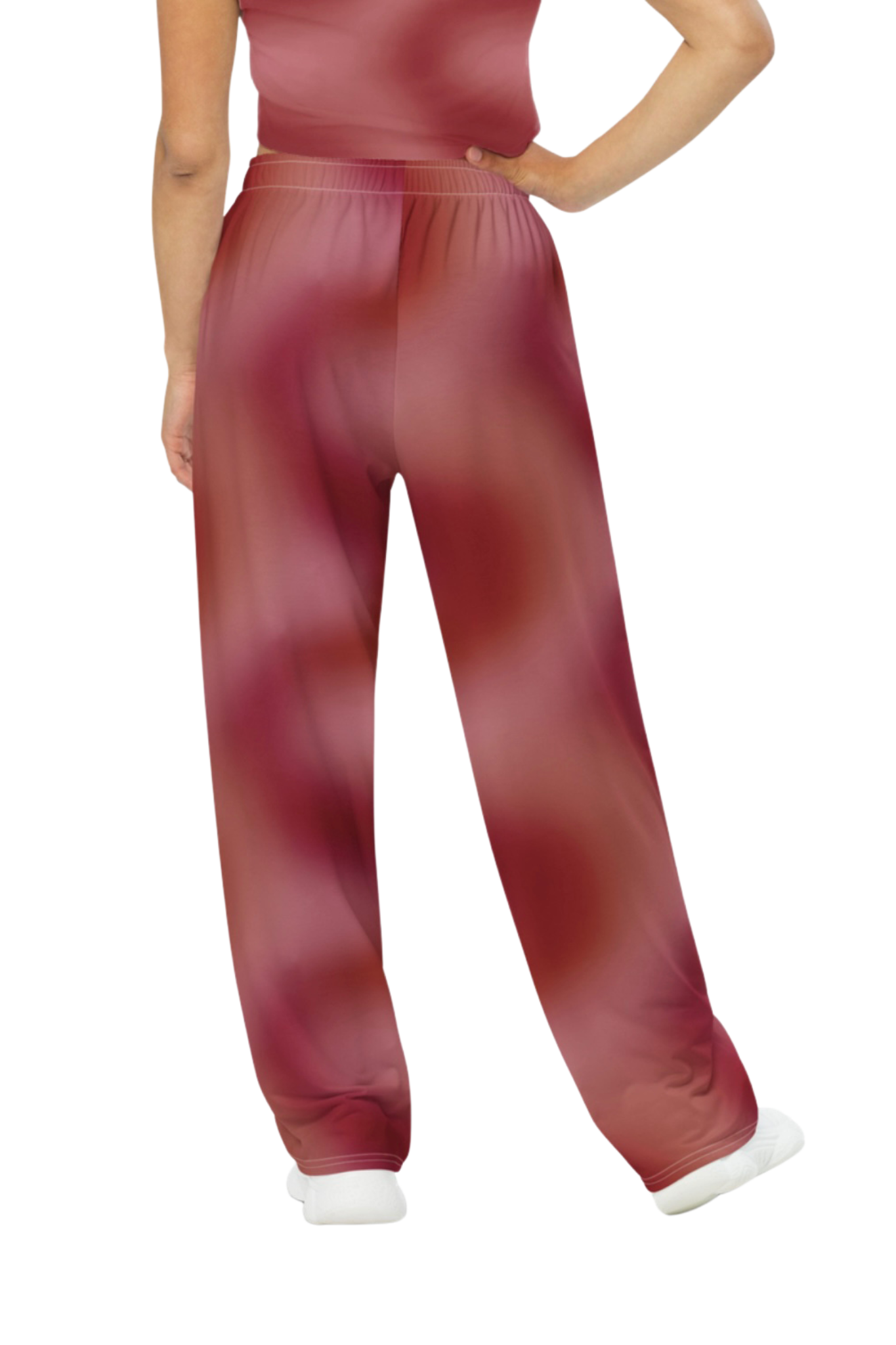 Aura Print Wide Leg Trousers