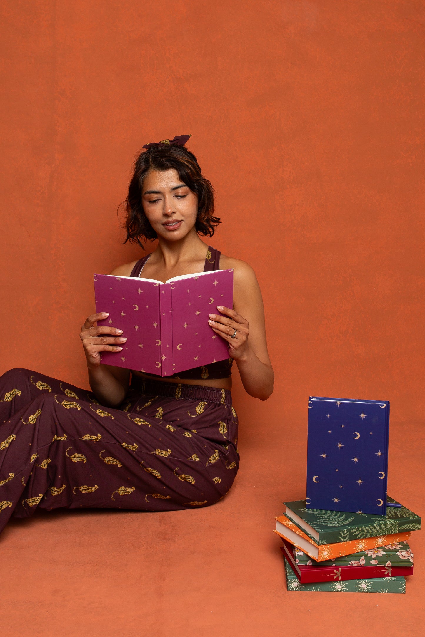 Magenta Celestial Print Yoga / Mindfulness Journal