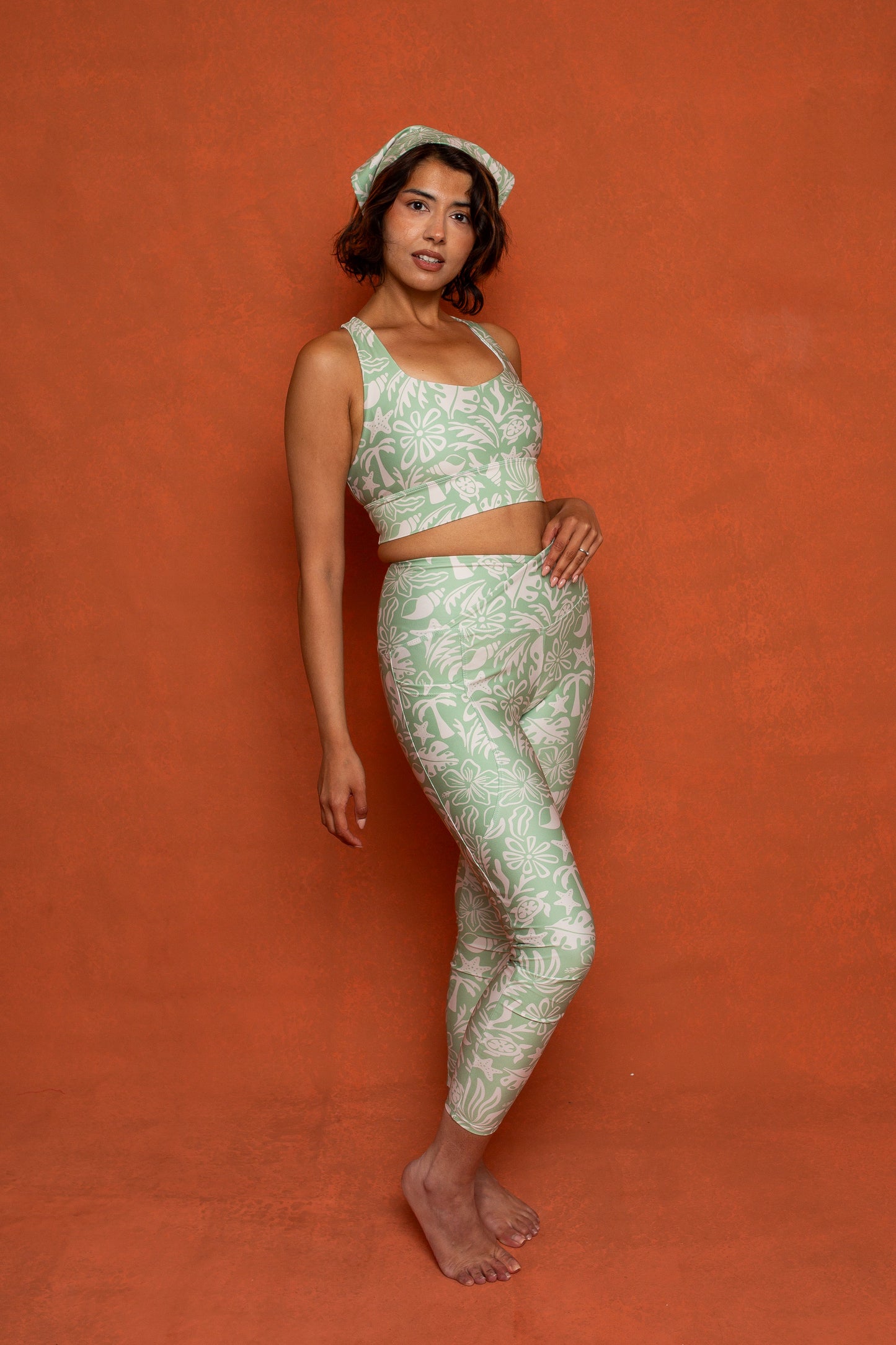 Beach Babe Crossover Recycled Leggings