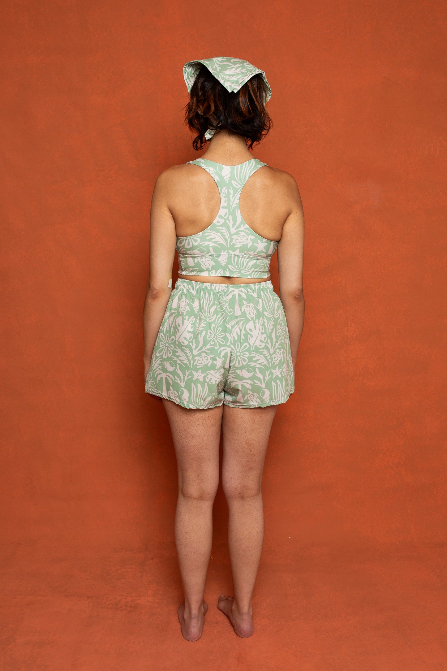 Beach Babe Print Recycled Shorts