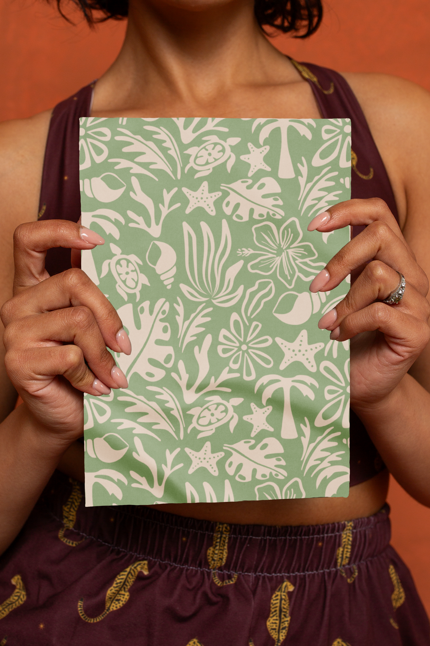 Beach Print Yoga / Mindfulness Journal