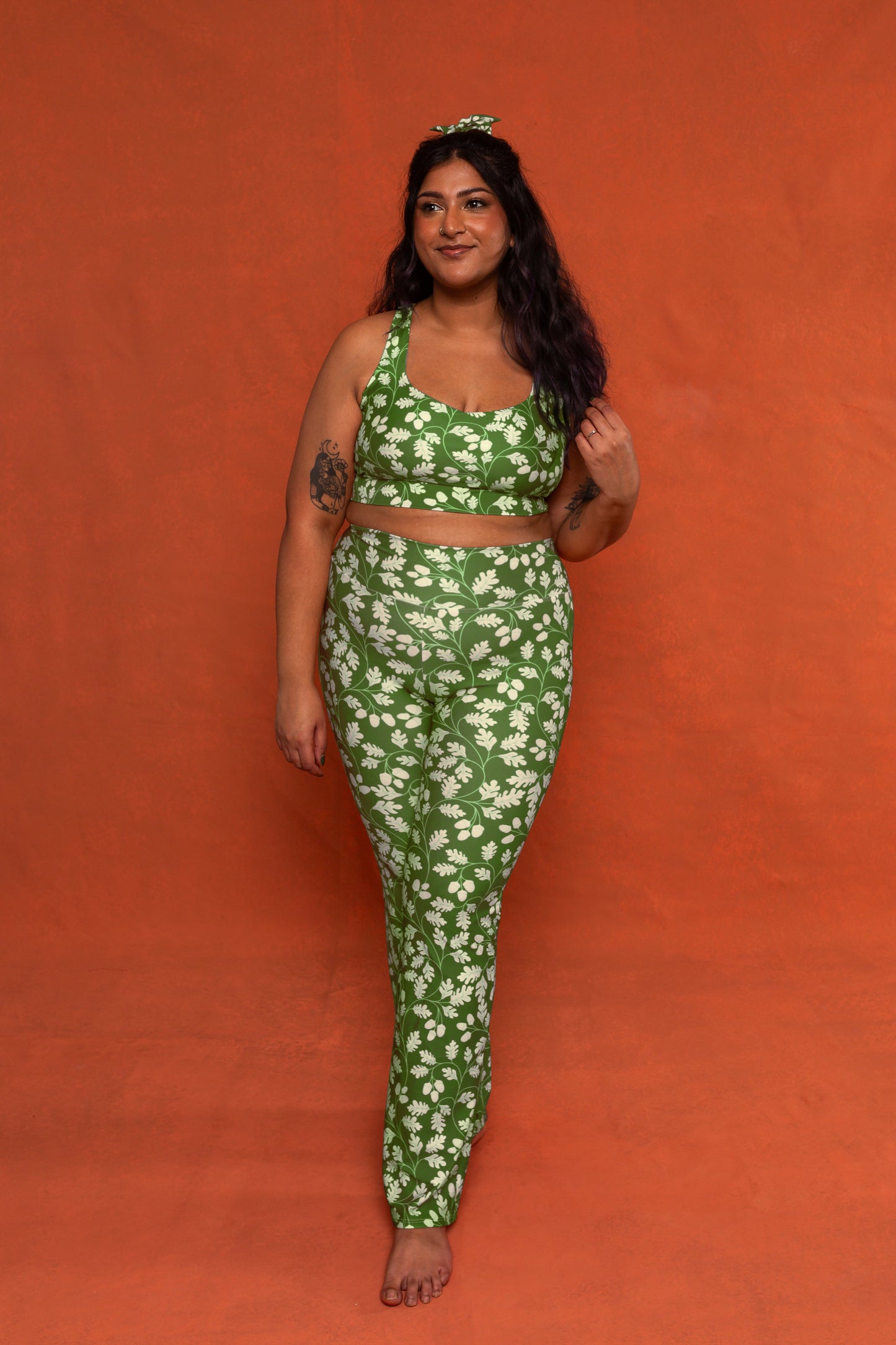 Autumn Leaf Recycled Flare Leggings
