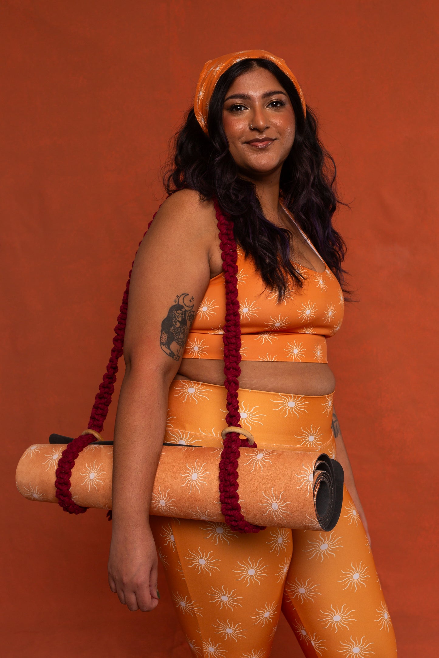 Sun Print Longline Sports Bra