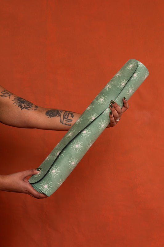 Sage Sun Print Yoga Mat