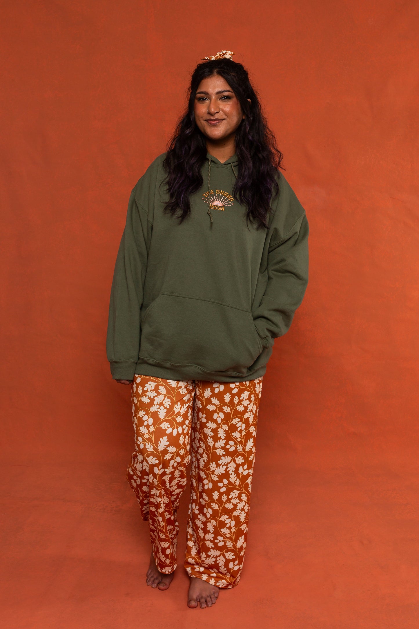 Autumn Leaf Wide Leg Trousers