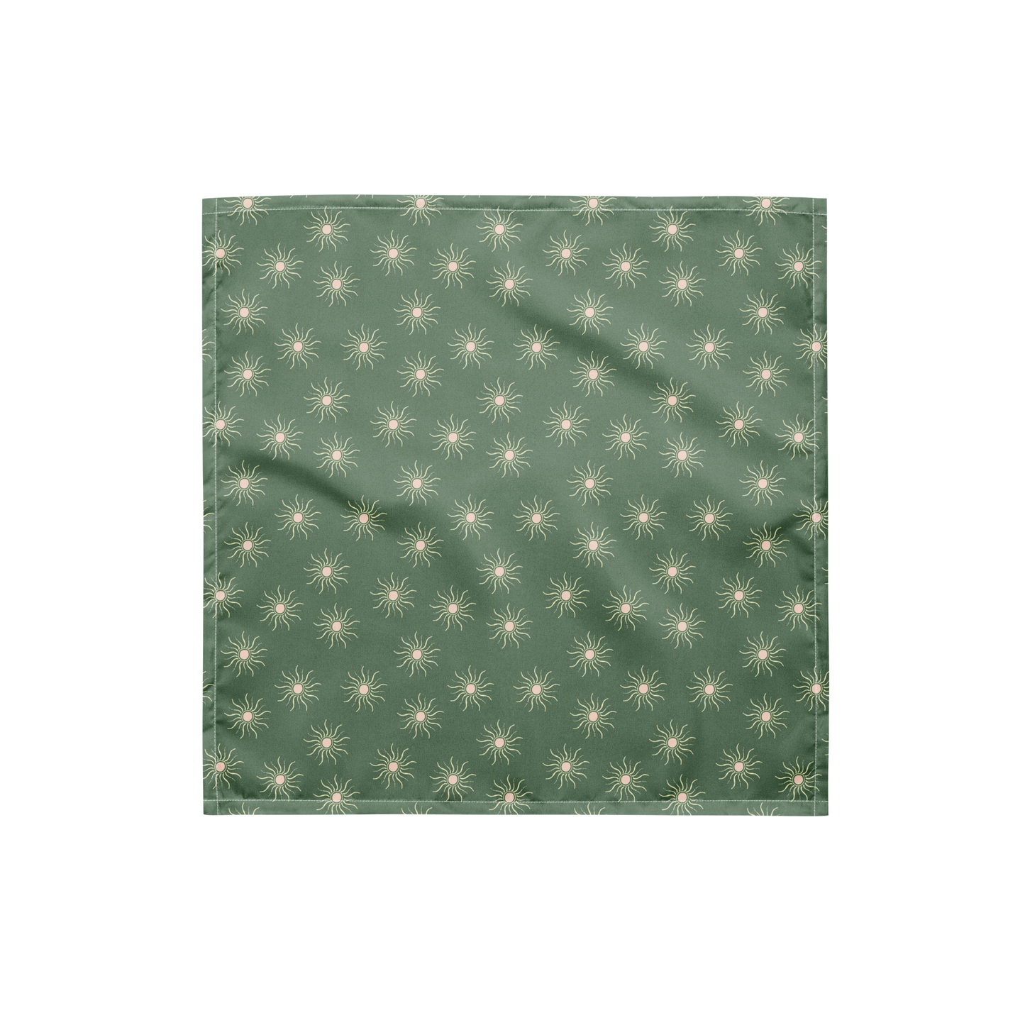 Sage Sun Print Recycled Bandana