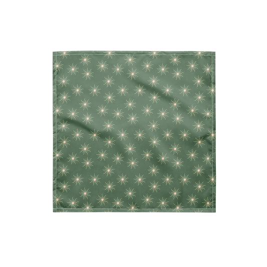 Sage Sun Print Recycled Bandana