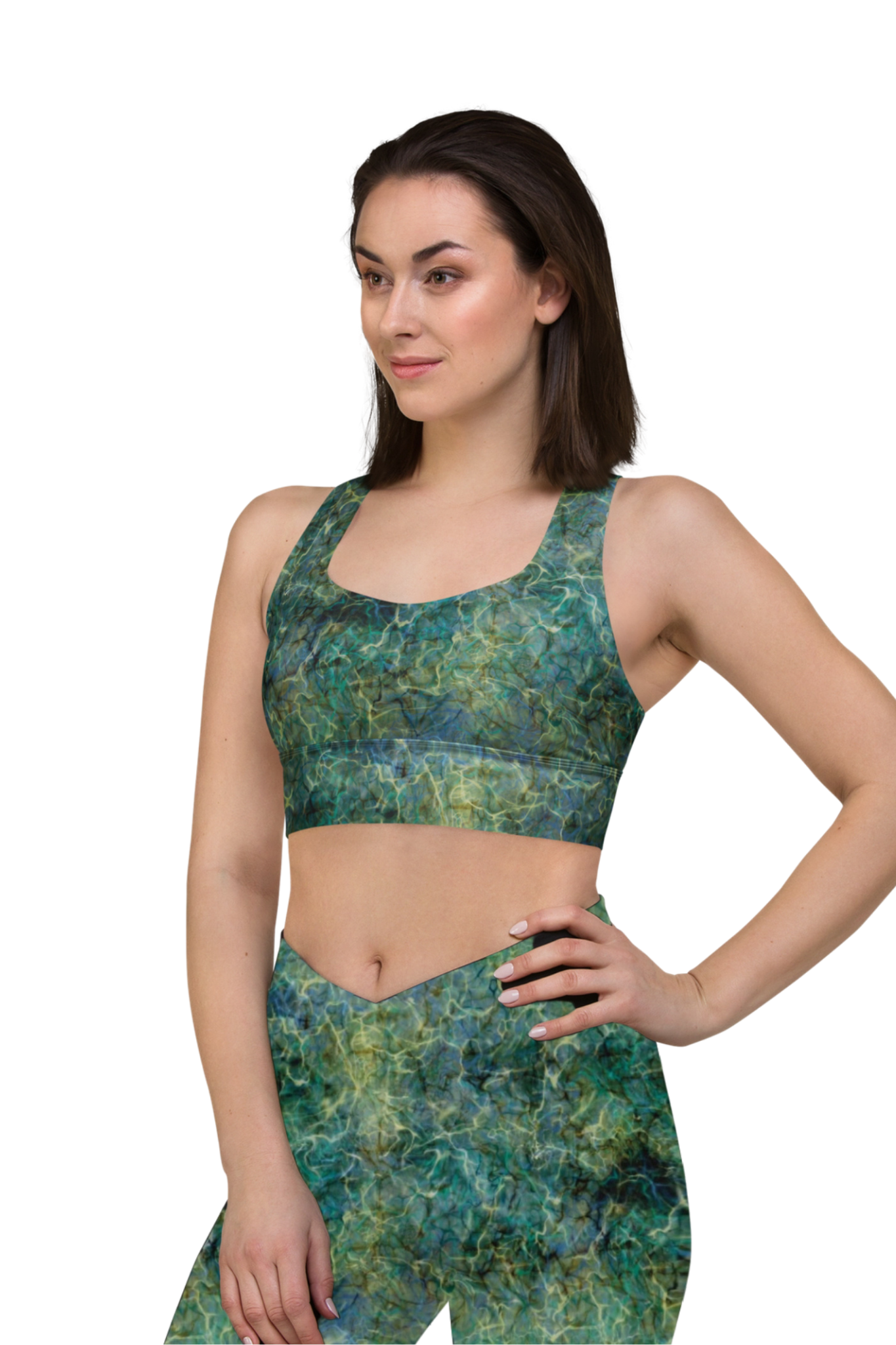 Labradorite Longline Sports Bra