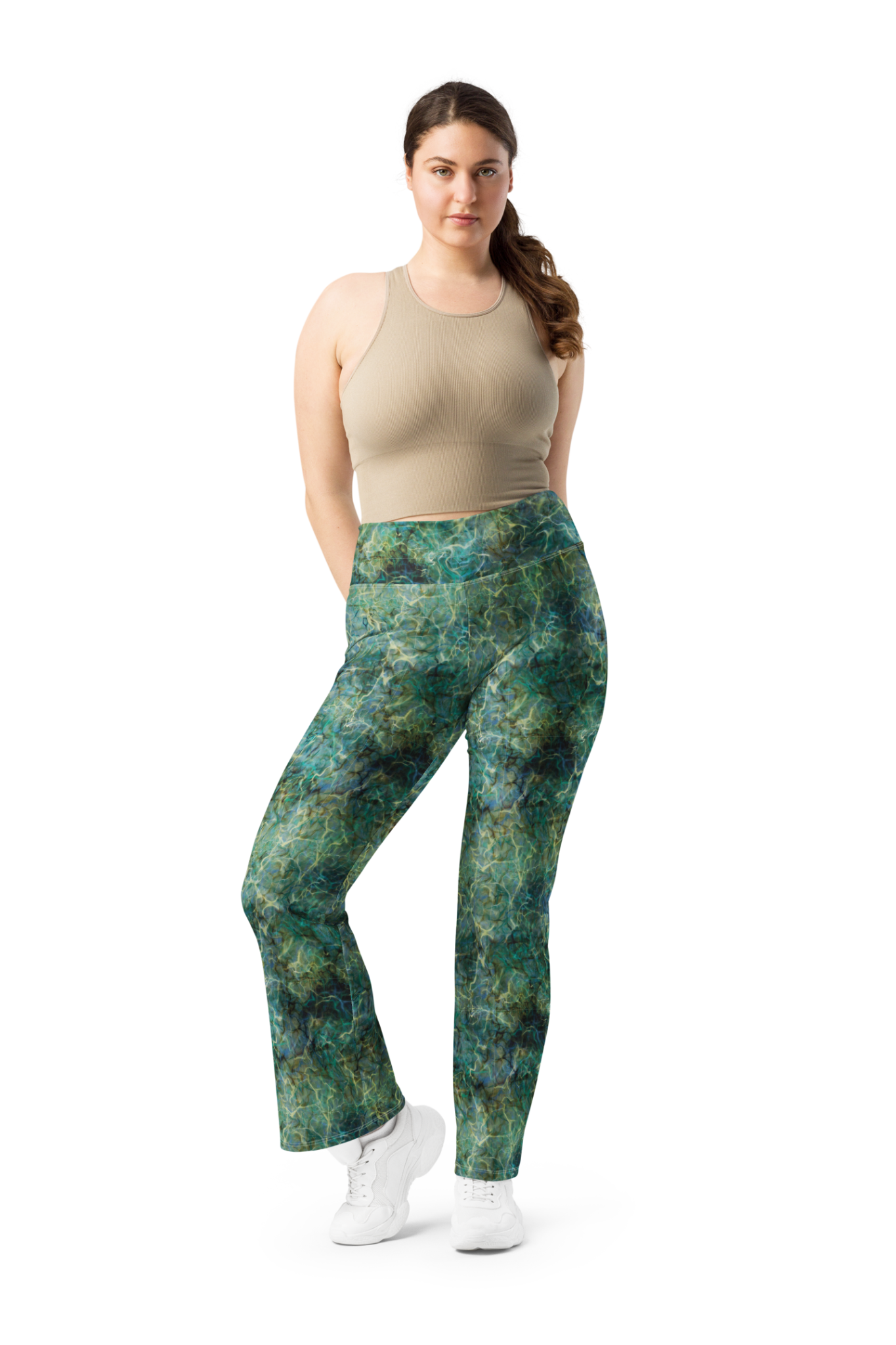 Labradorite Recycled Flare leggings