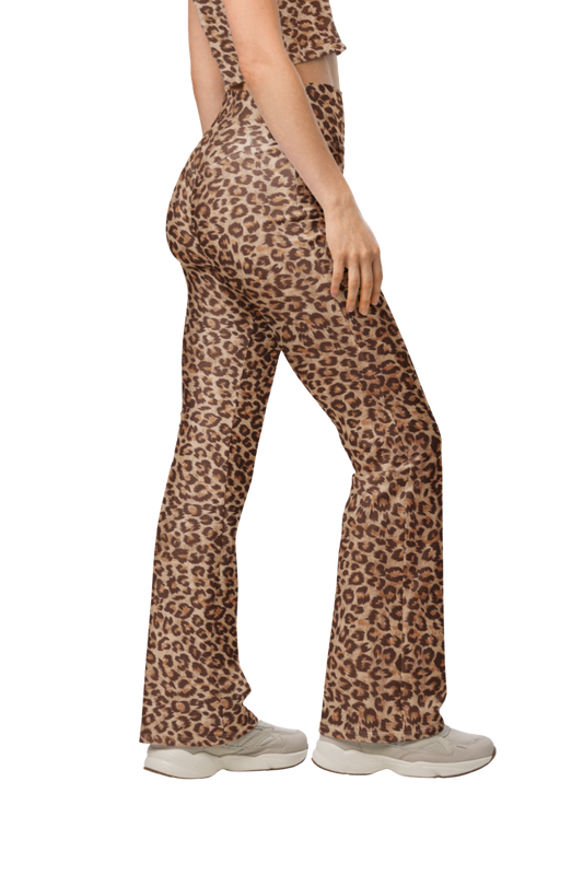 Leopard Recycled Flare Leggings