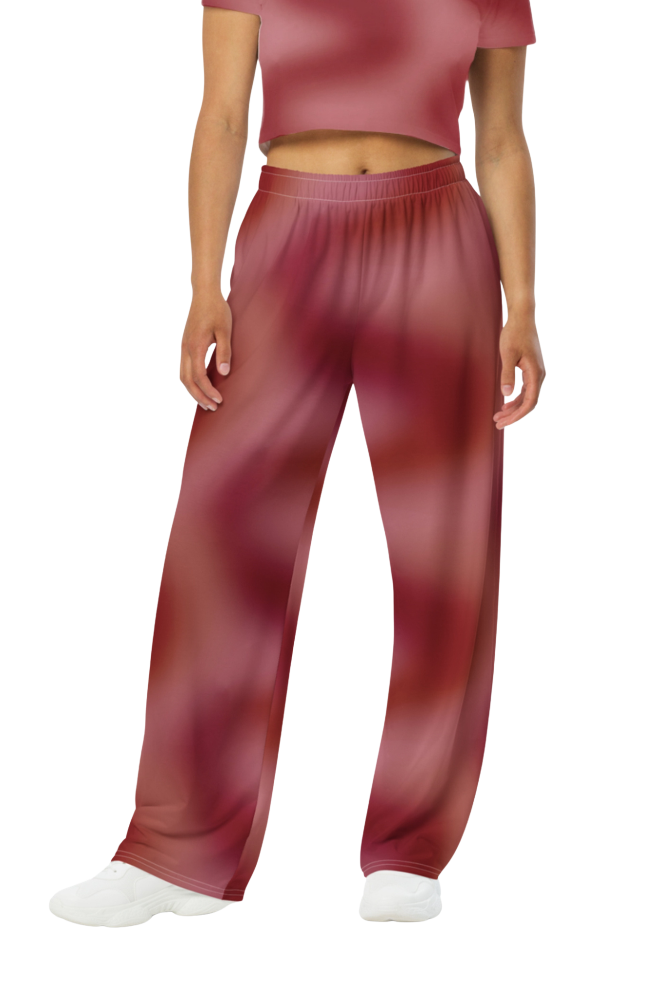 Aura Print Wide Leg Trousers