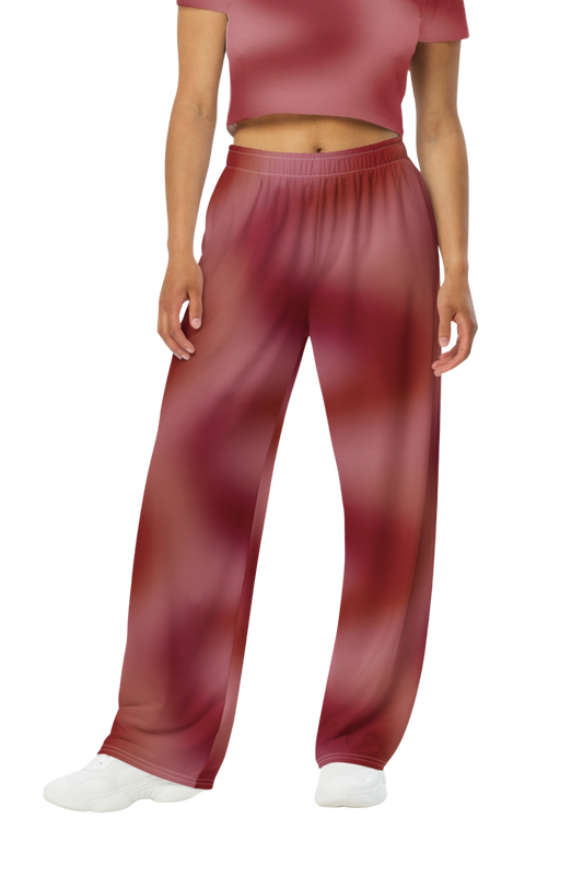 Aura Print Wide Leg Trousers