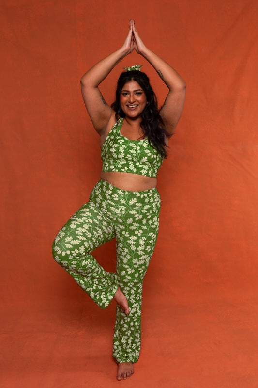Autumn Leaf Recycled Flare Leggings
