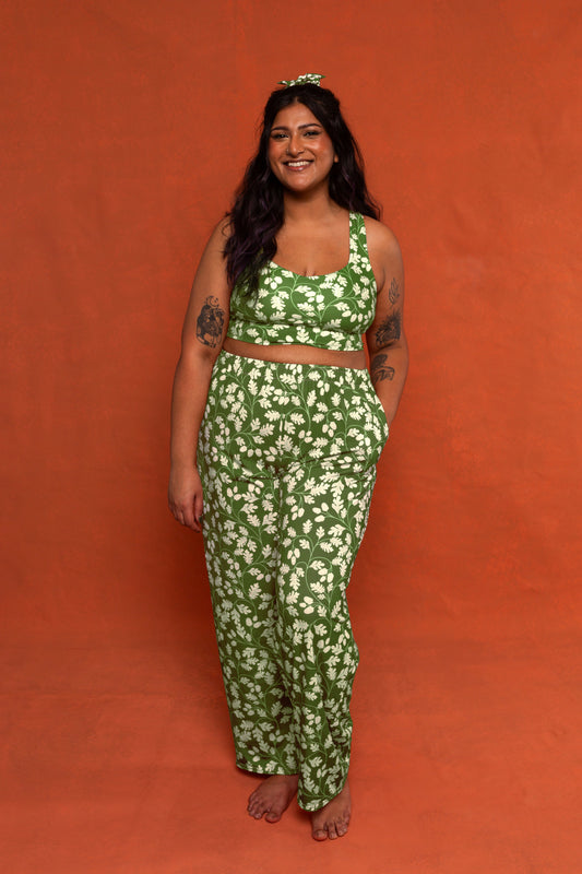 Autumn Leaf Wide Leg Trousers