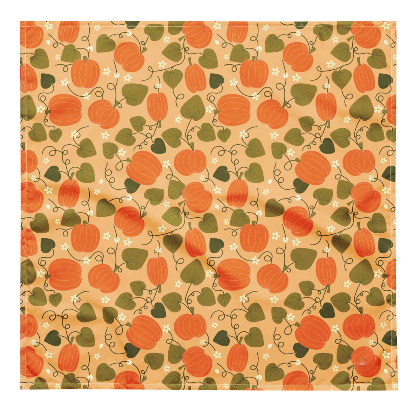 Pumpkin Print Recycled Bandana