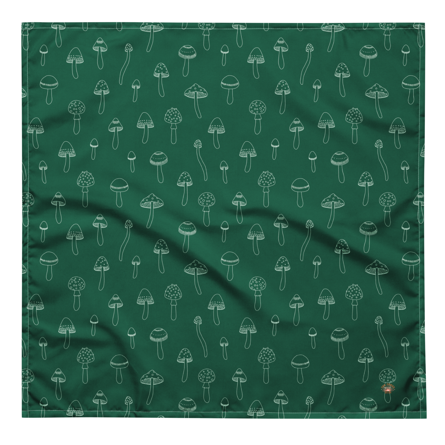 Mushroom Print Recycled Bandana