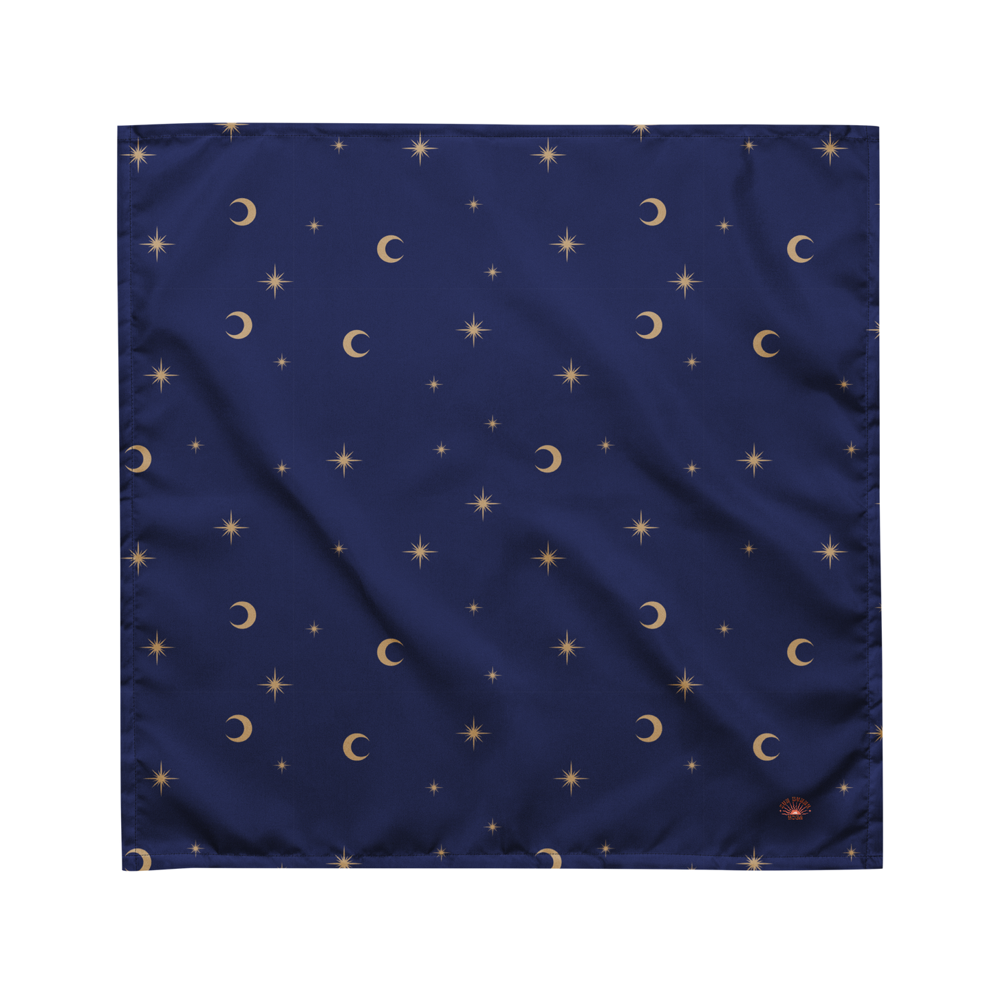 Celestial Print (Navy) Recycled Bandana