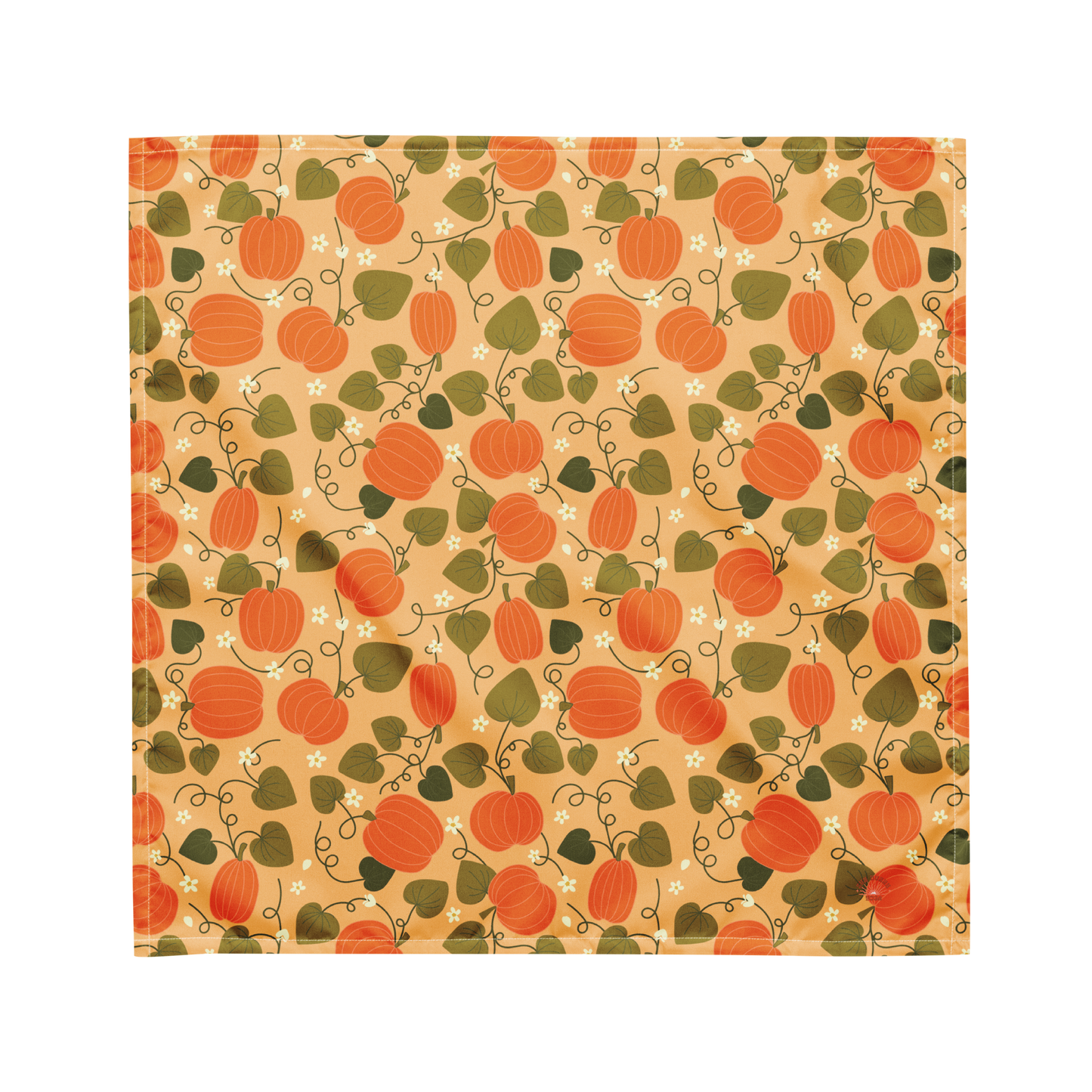 Pumpkin Print Recycled Bandana