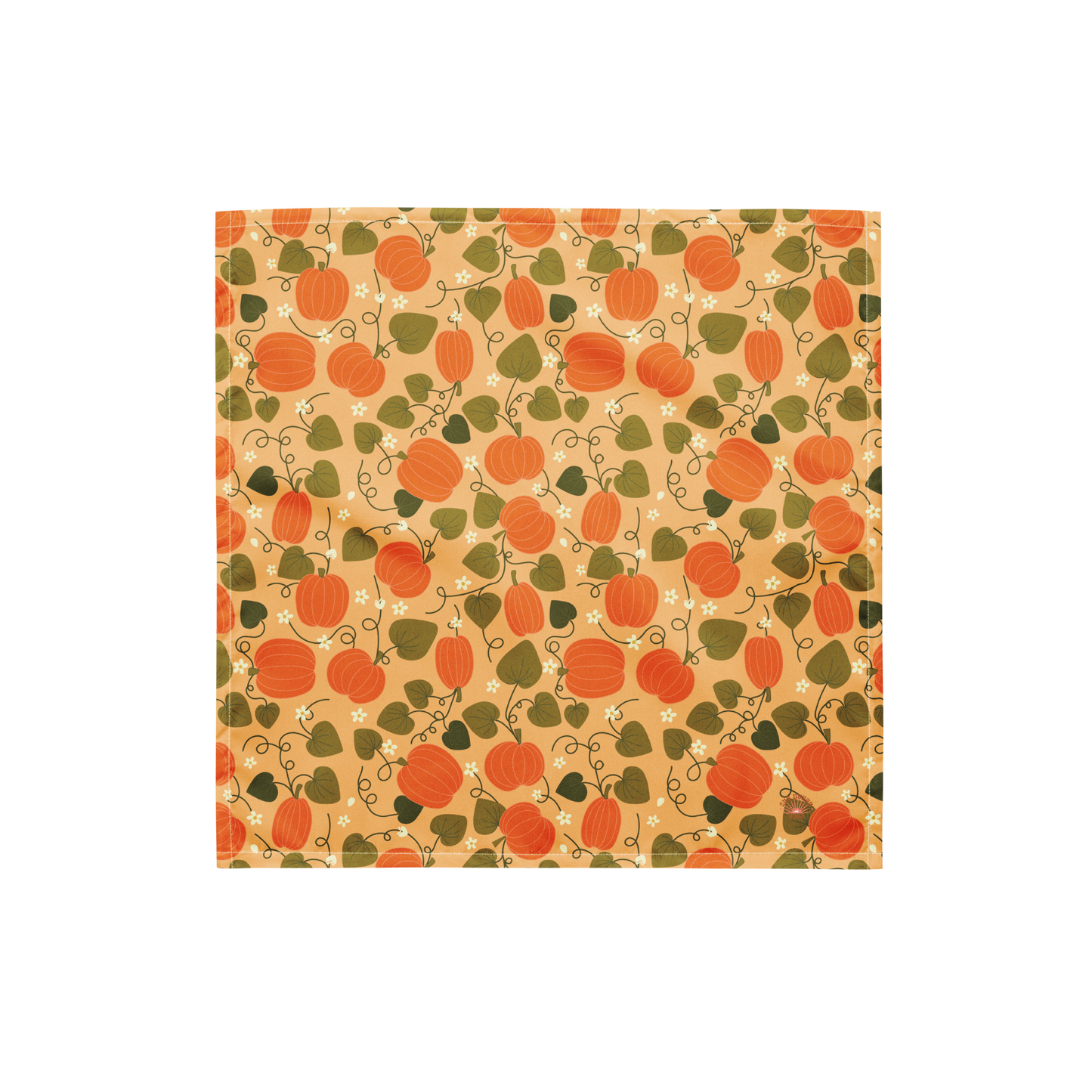 Pumpkin Print Recycled Bandana