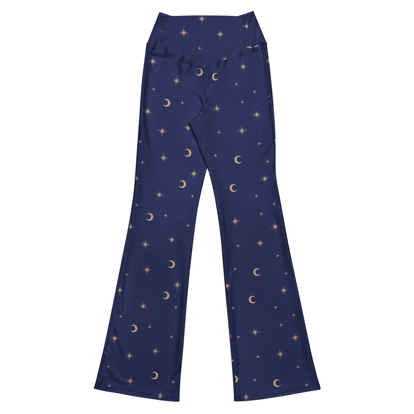 Celestial Print (Navy) Recycled Flare Leggings