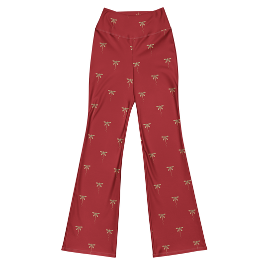 Dragonfly Print Recycled Flare leggings