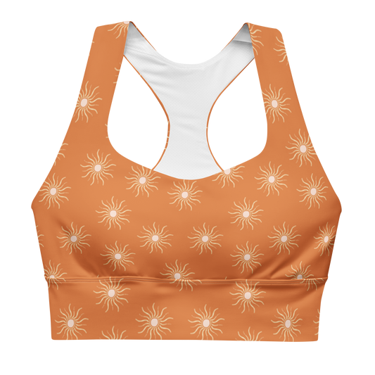 Sun Print Longline Sports Bra