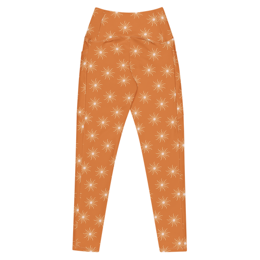 Sun Print Crossover Recycled Leggings