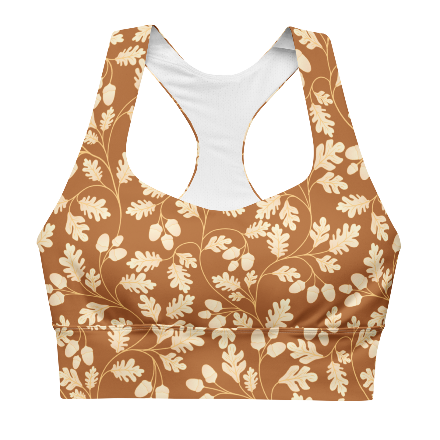 Autumn Leaf Longline Sports Bra