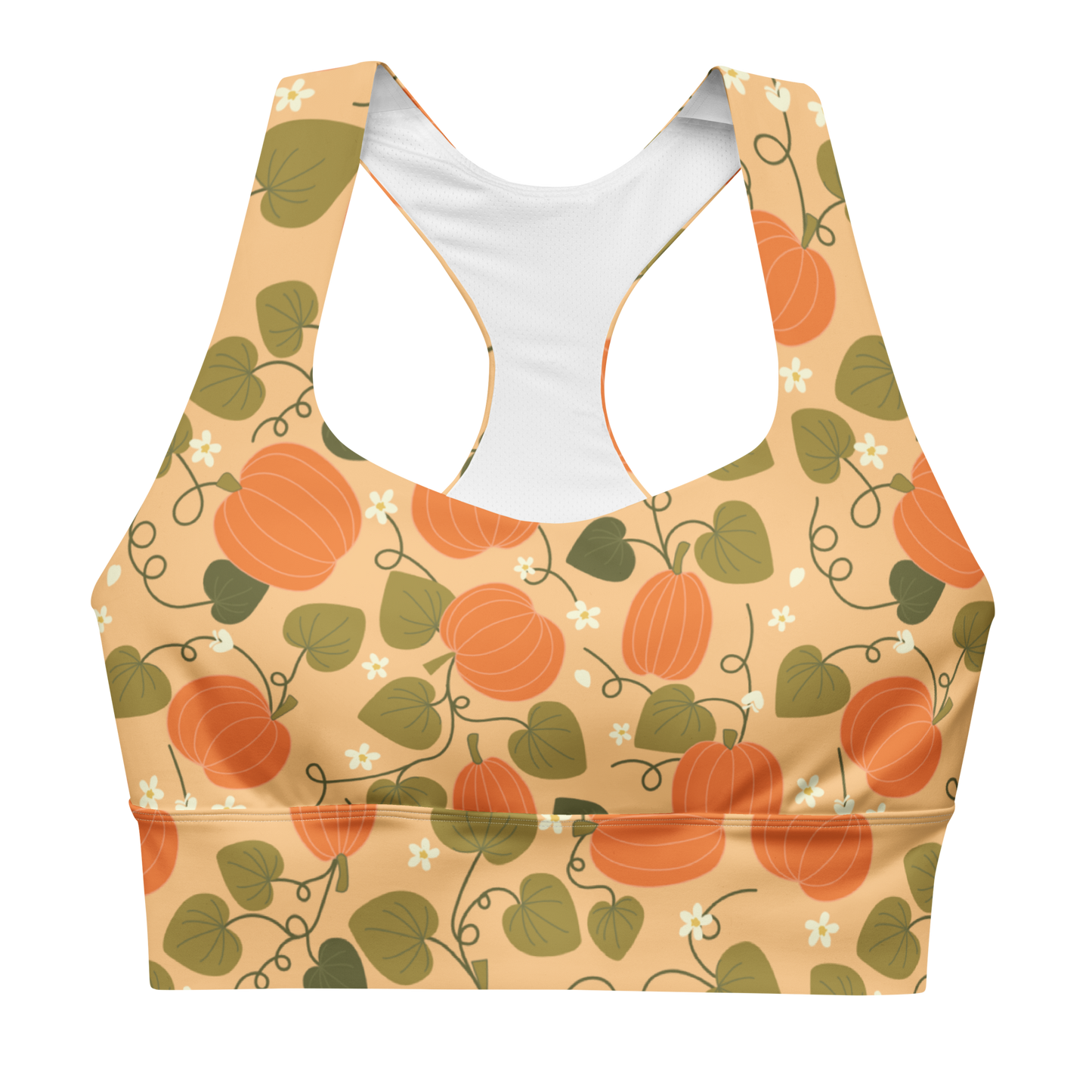 Pumpkin Longline Sports Bra