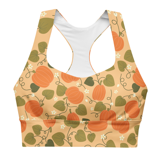 Pumpkin Longline Sports Bra