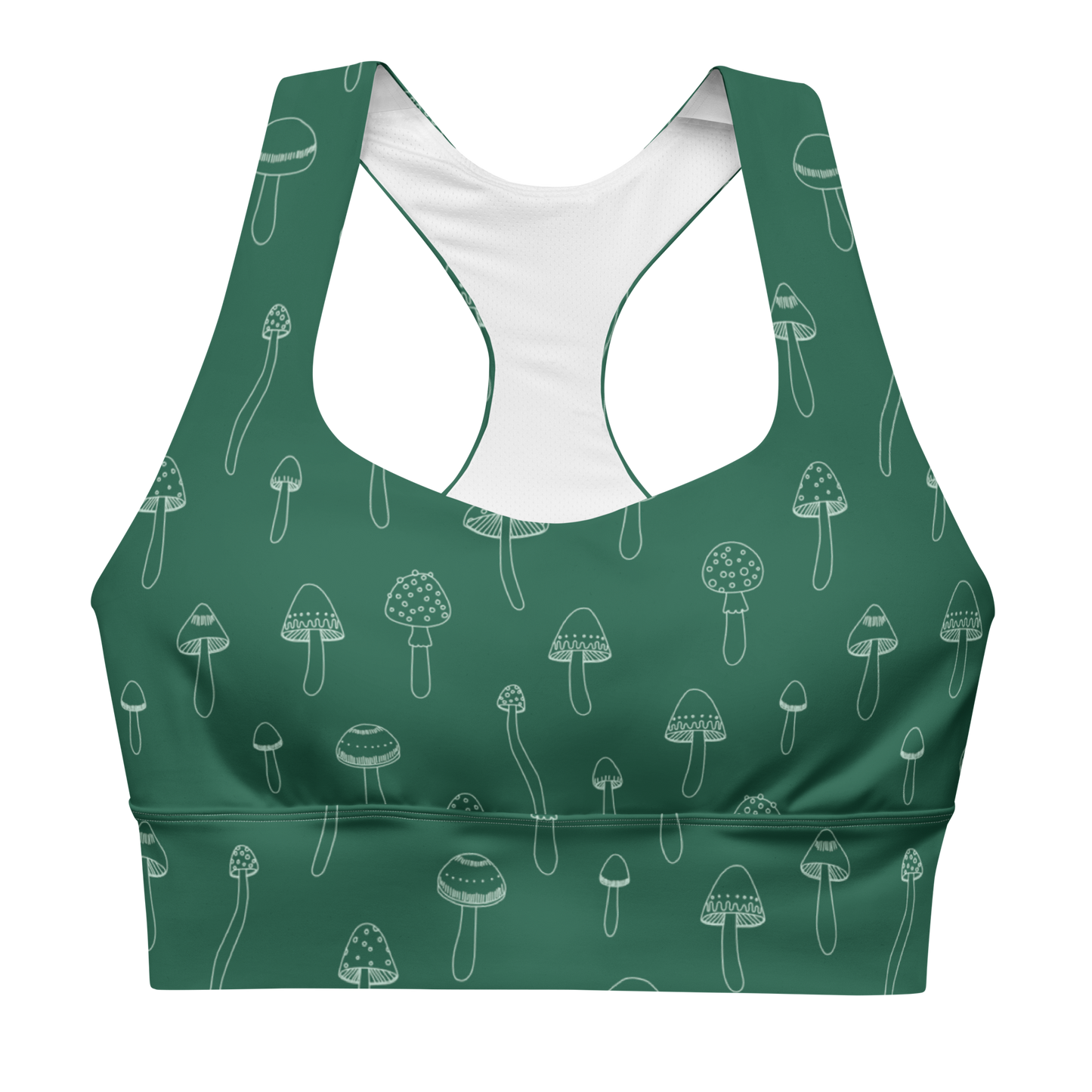 Mushroom Longline Sports Bra