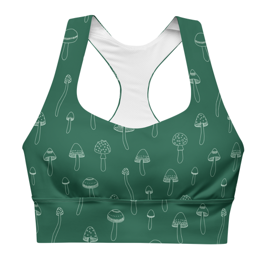 Mushroom Longline Sports Bra