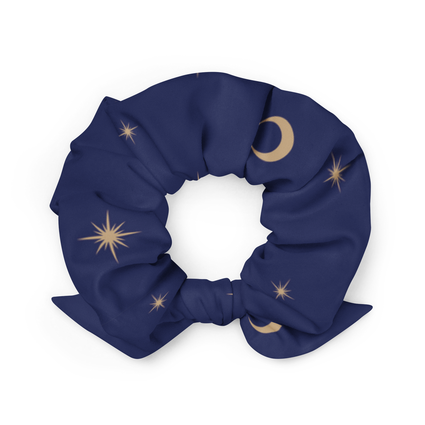 Celestial Print (Navy) Recycle Scrunchie