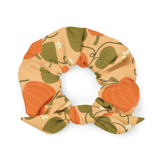 Pumpkin Recycled Scrunchie